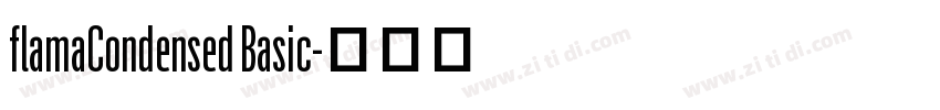 flamaCondensed Basic字体转换